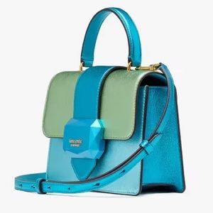 Kate Spade Bijou Metallic Colorblocked Mini Top-handle Bag